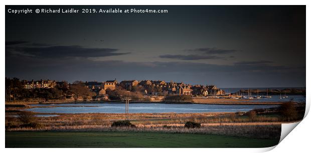 Evening Light, Alnmouth, Northumberland Print by Richard Laidler