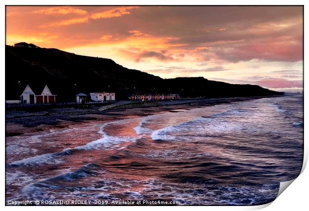 "Sunset reflections across the sea 2" Print by ROS RIDLEY