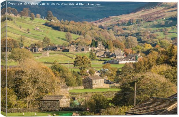 Muker, Swaledale, Yorkshire Dales Canvas Print by Richard Laidler