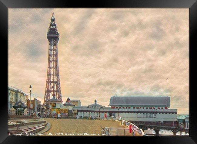 Blackpool tower Framed Print by Alan Tunnicliffe