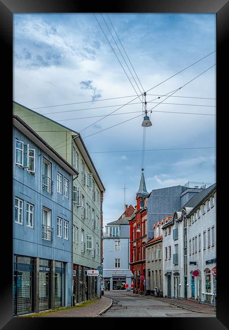 Aarhus Street View Framed Print by Antony McAulay