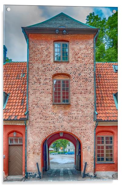 Halmstad Castle Gatehouse Acrylic by Antony McAulay