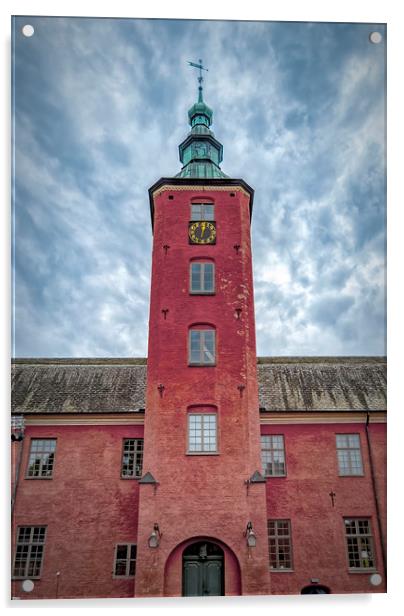 Halmstad castle Turret Acrylic by Antony McAulay