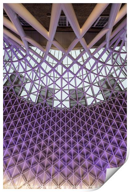 Kings Cross Station New Roof London Print by Creative Photography Wales