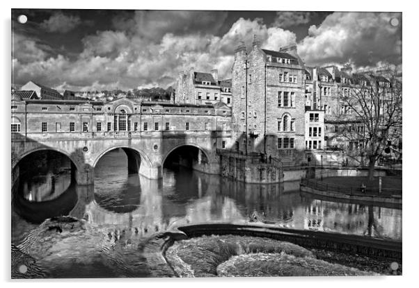 Pulteney Bridge & River Avon in Bath Acrylic by Darren Galpin