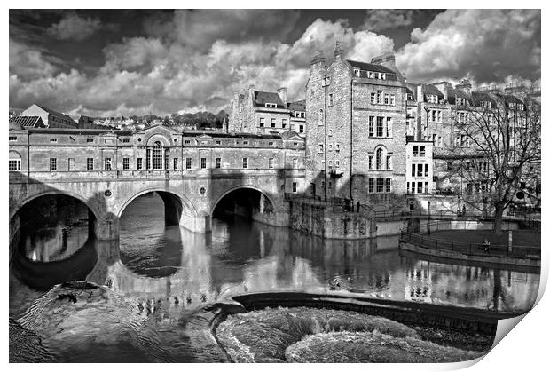 Pulteney Bridge & River Avon in Bath Print by Darren Galpin