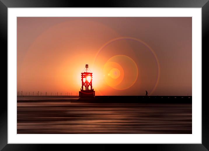 WALK INTO THE SUN Framed Mounted Print by Kevin Elias