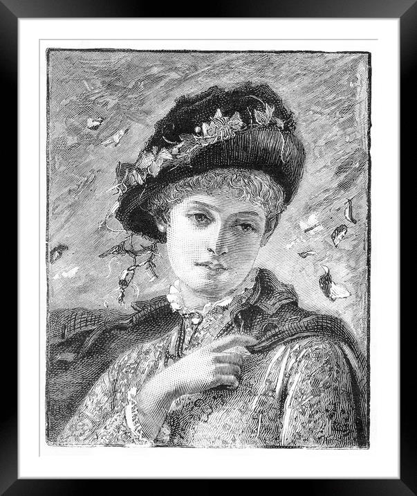 the young lady Framed Mounted Print by Peter Righteous