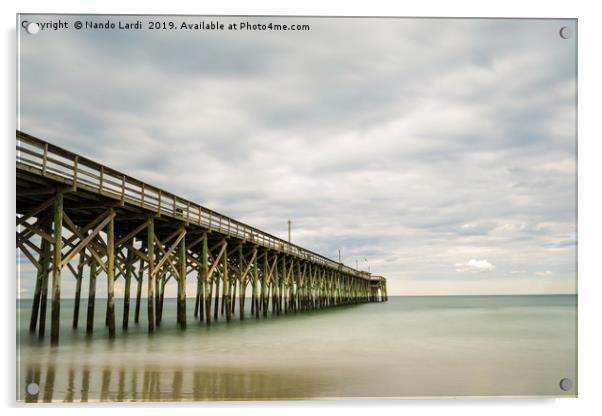 Pawleys Island Pier II Acrylic by DiFigiano Photography