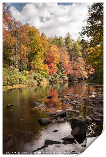 Linville River Print by DiFigiano Photography