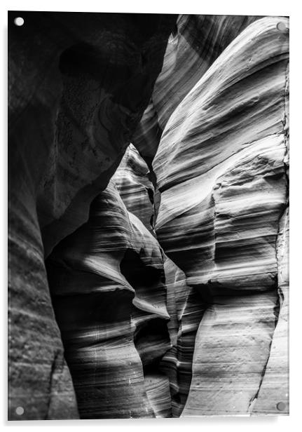 Antelope Canyon Curves Acrylic by LensLight Traveler