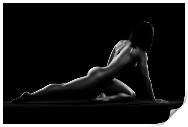 Nude woman bodyscape 5 Print by Johan Swanepoel