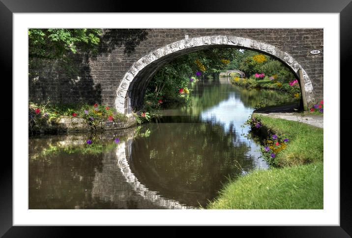 Leeds- Liverpool Canal  Framed Mounted Print by Irene Burdell