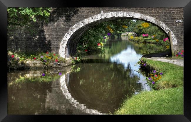 Leeds- Liverpool Canal  Framed Print by Irene Burdell