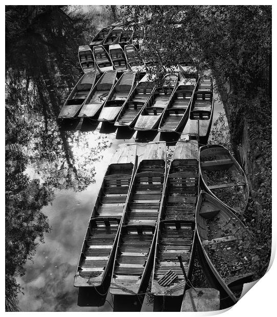 Oxford Punts Print by Keith Small