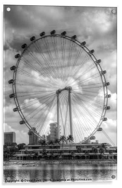 Singapore Ferris Wheel Acrylic by David Pyatt