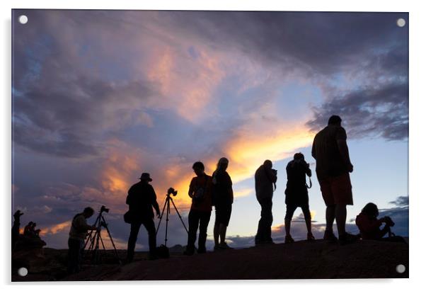 Shooting Sunset Acrylic by LensLight Traveler