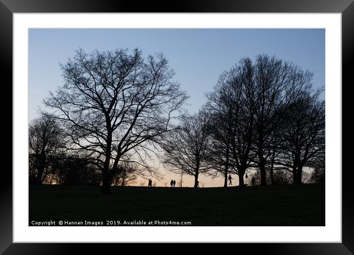 Sundown on the hill Framed Mounted Print by Hannan Images