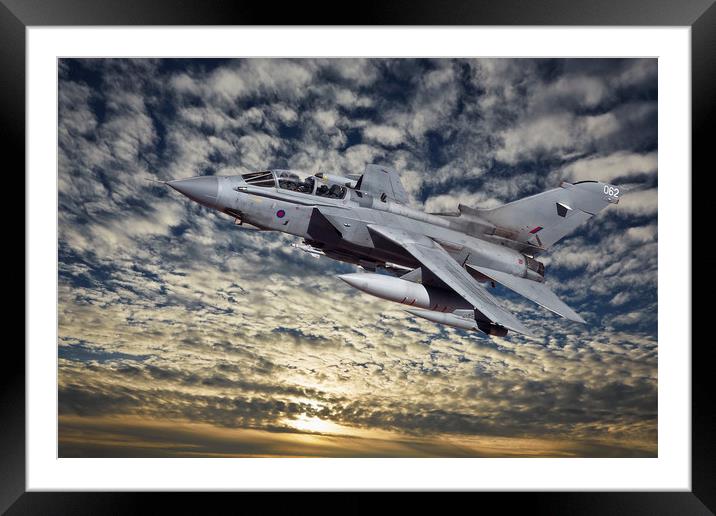 The Mighty Tornado GR4 Framed Mounted Print by Rob Lester