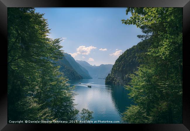 Konigsee lake in the German Alps in summer Framed Print by Daniela Simona Temneanu