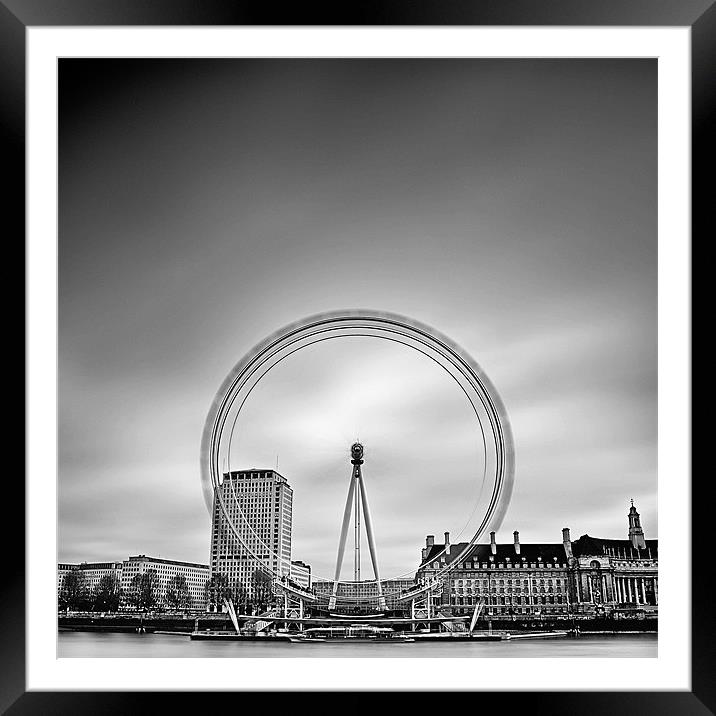 The London Eye part II Framed Mounted Print by Sebastian Wuttke