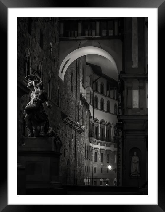 Dark. Framed Mounted Print by Angela Aird