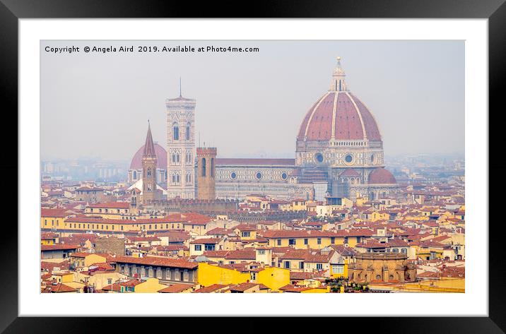 Florence. Framed Mounted Print by Angela Aird