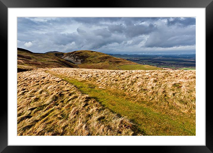 Harthope Hill, Northumberland National Park Framed Mounted Print by David Lewins (LRPS)