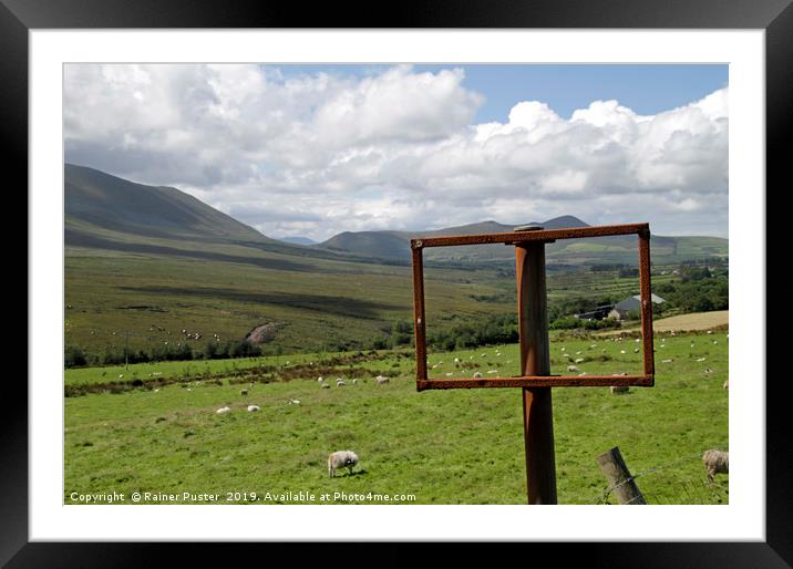 The beautiful ruggend countryside in Ireland Framed Mounted Print by Lensw0rld 