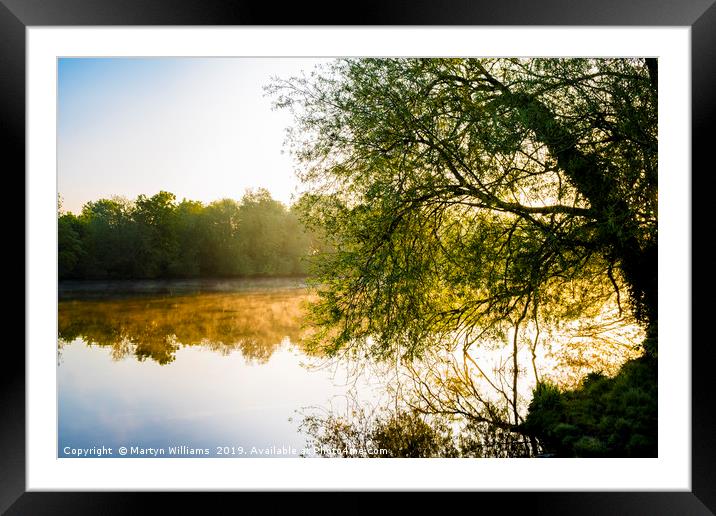 River Trent, Nottinghamshire Framed Mounted Print by Martyn Williams