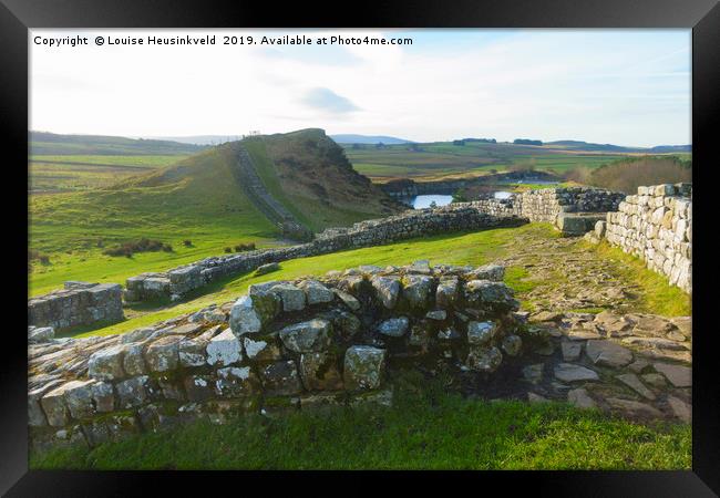 Milecastle 42, Cawfield, Hadrian's Wall, Northumbe Framed Print by Louise Heusinkveld