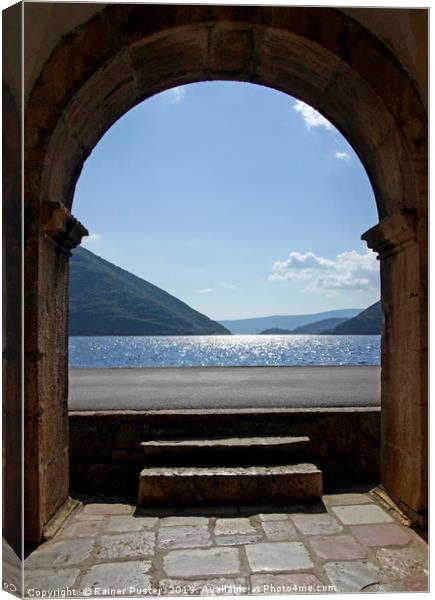 Beautiful view on the Bay of Kotor, Montenegro Canvas Print by Lensw0rld 