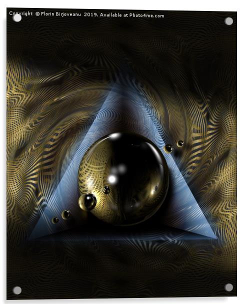 Spheres Call Acrylic by Florin Birjoveanu