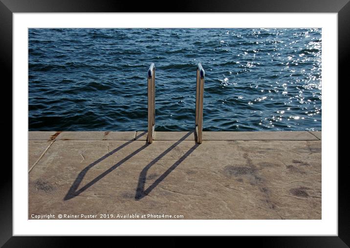 Stepping into the water - Tivant, Montenegro Framed Mounted Print by Lensw0rld 