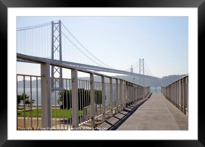Lisbon, Portugal, on a sunny day Framed Mounted Print by Lensw0rld 