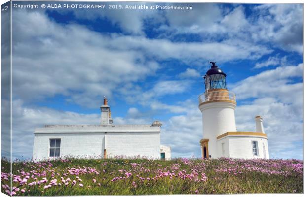 Chanonry Lighthouse, The Black Isle, Scotland Canvas Print by ALBA PHOTOGRAPHY
