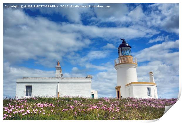 Chanonry Lighthouse, The Black Isle, Scotland Print by ALBA PHOTOGRAPHY