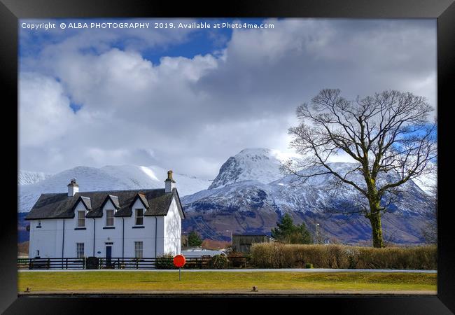 Keeper's Cottage, Corpach, Scotland Framed Print by ALBA PHOTOGRAPHY