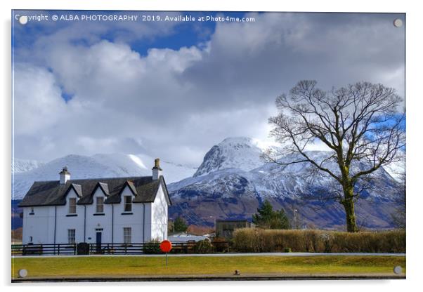 Keeper's Cottage, Corpach, Scotland Acrylic by ALBA PHOTOGRAPHY