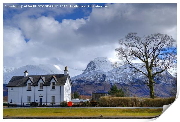 Keeper's Cottage, Corpach, Scotland Print by ALBA PHOTOGRAPHY