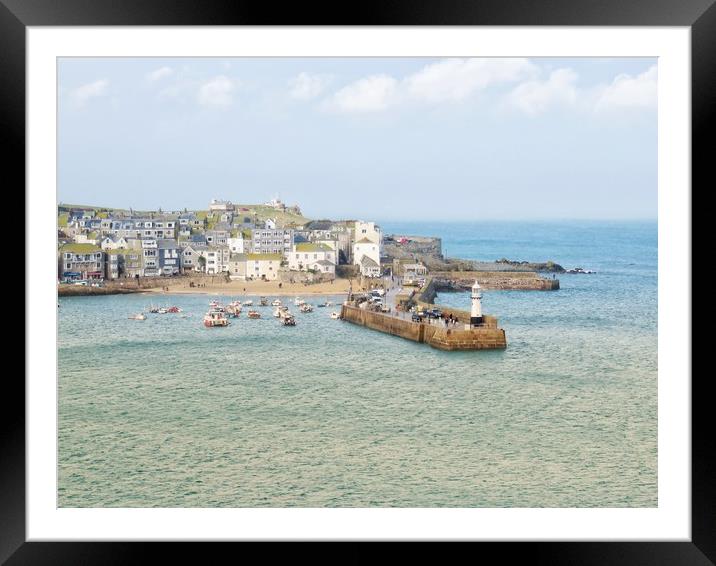 St Ives Cornwall  Framed Mounted Print by Beryl Curran