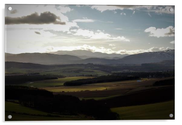 The Howe of Cromar Tarland Aberdeenshire Acrylic by alan todd