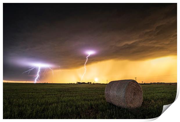 The Mangum Storm, Oklahoma. Print by John Finney