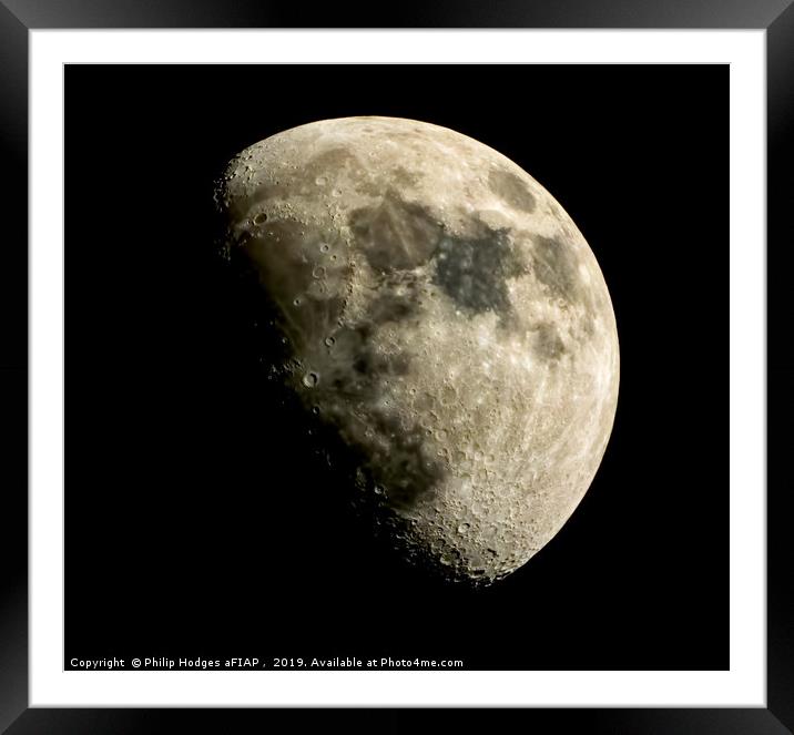 Half Moon Framed Mounted Print by Philip Hodges aFIAP ,