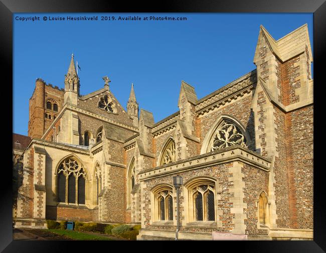 St Albans Cathedral, Hertfordshire, England Framed Print by Louise Heusinkveld