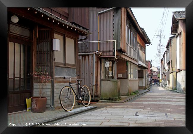 Quiet street in Kanazawa, Japan Framed Print by Lensw0rld 
