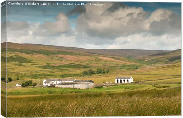 Middle End Farm, Upper Teesdale Canvas Print by Richard Laidler