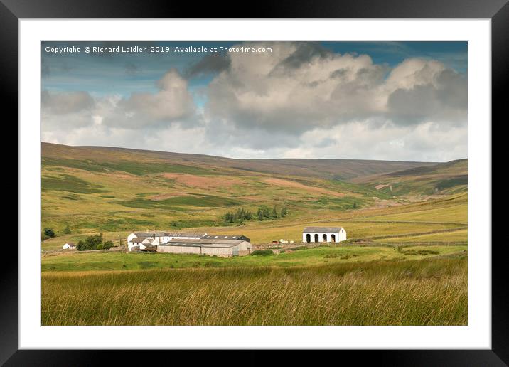 Middle End Farm, Upper Teesdale Framed Mounted Print by Richard Laidler