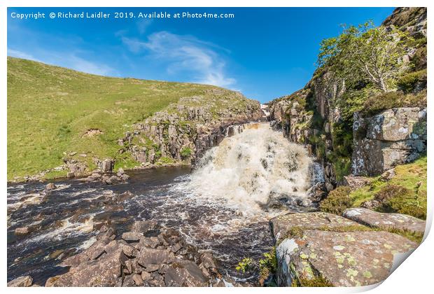 Cauldron Snout Waterfall, Upper Teesdale Print by Richard Laidler