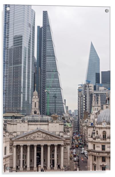 London Skyline Acrylic by Graham Custance